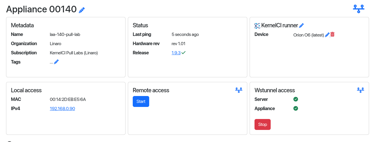 KernelCI runner configured