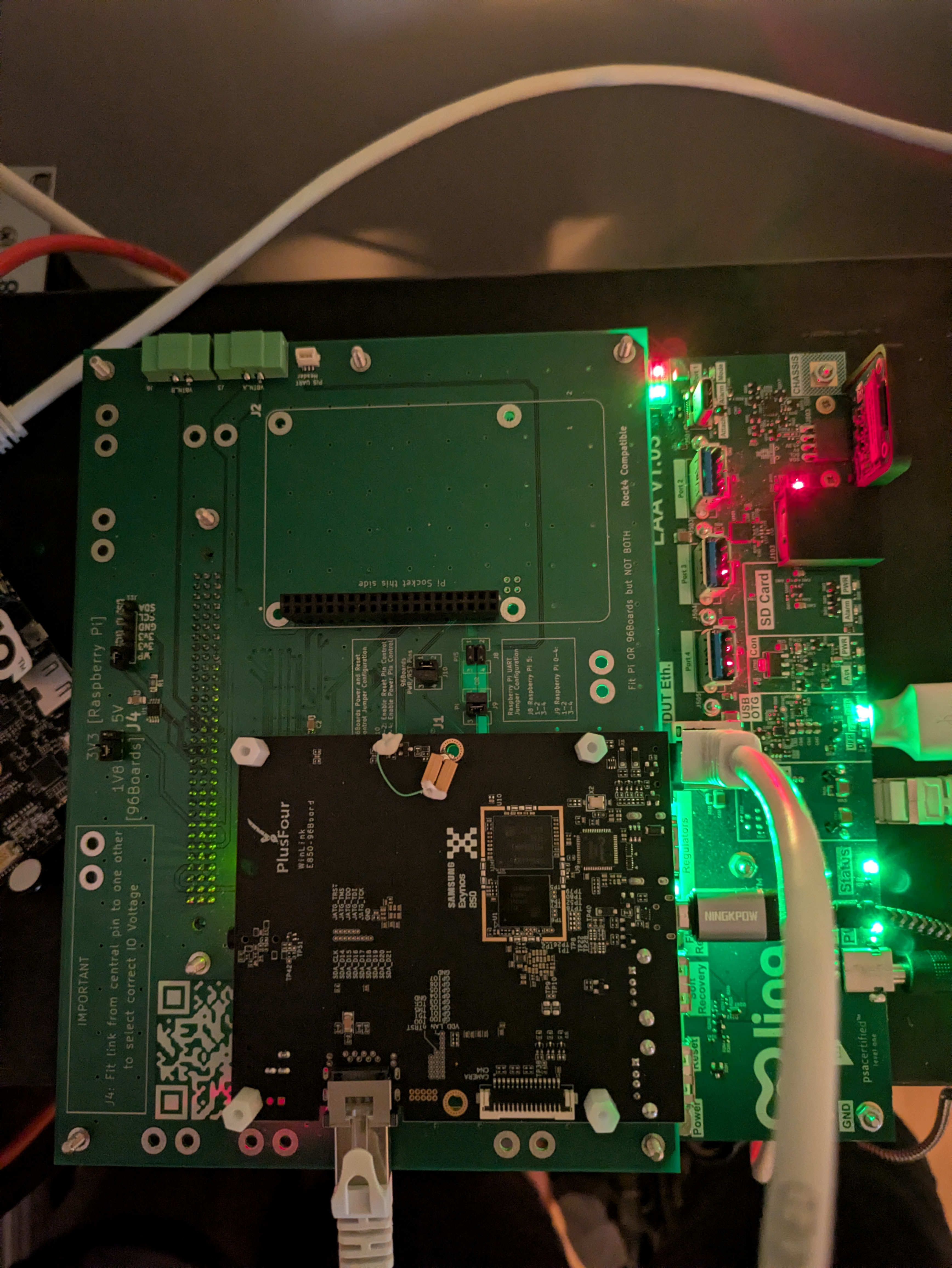 e850-96 on the MIB connected to the LAA