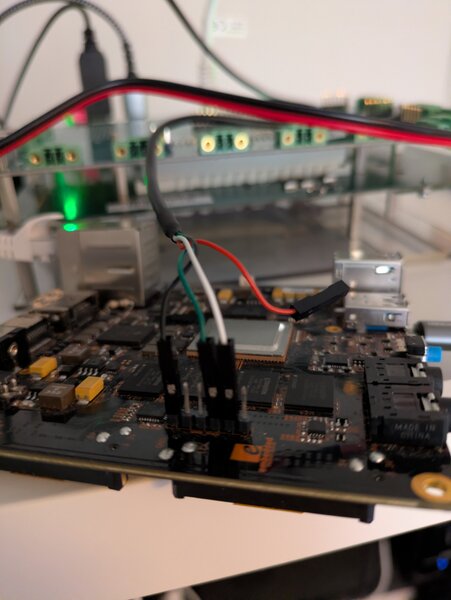Serial cable on the P10 header